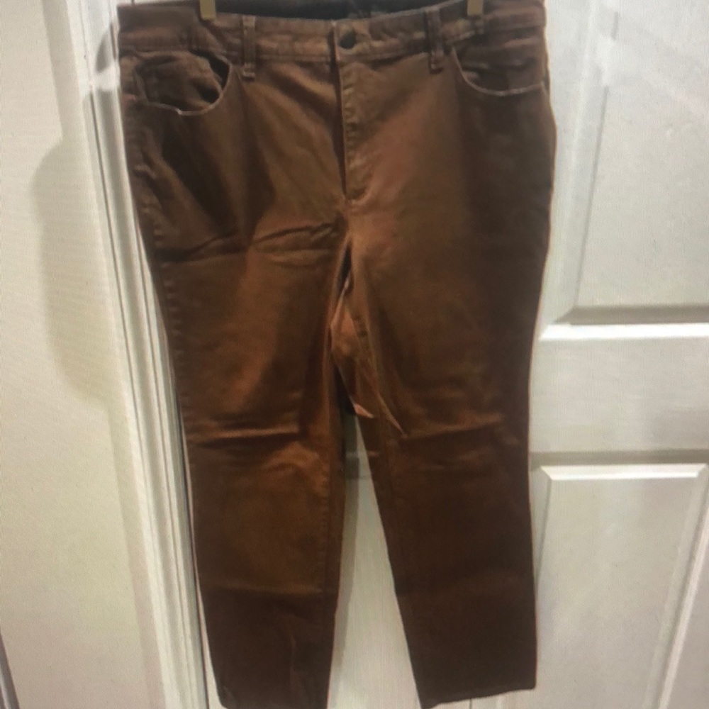 Charter club Lexington straight brown pants